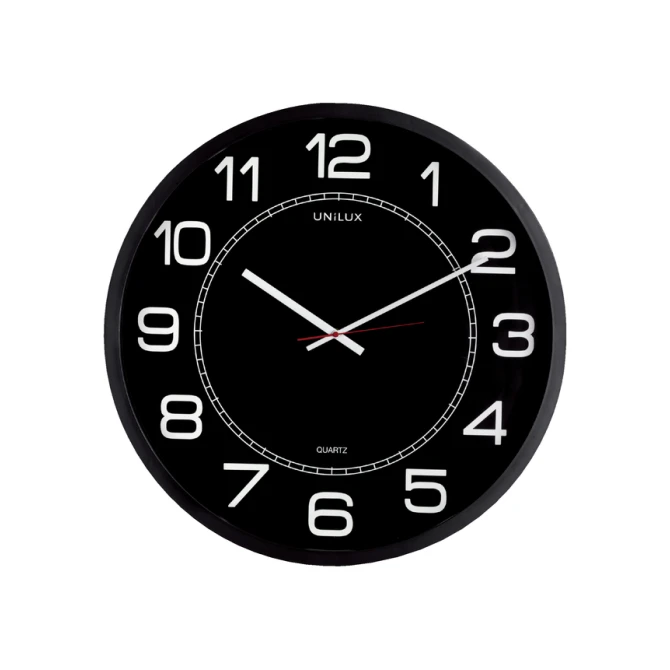 Wandklok Unilux Mega Ø 57.5cm zwart