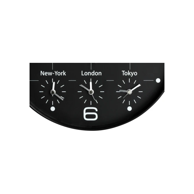 Wandklok Unilux On Time Ø 30.5cm zwart/wit