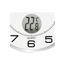 Wandklok Unilux Tempus Ø 30.5cm lichtgrijs/wit