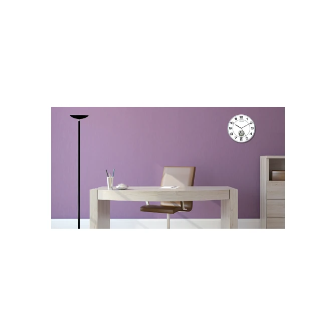 Wandklok Unilux Tempus Ø 30.5cm lichtgrijs/wit