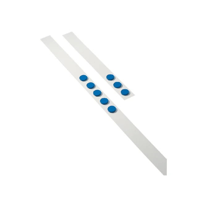 Wandlijst Desq 100cm met 5 blauwe magneten van 32mm