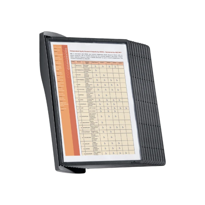 Wandstandaard Durable 5854 Sherpa Style met 10-tassen zwart