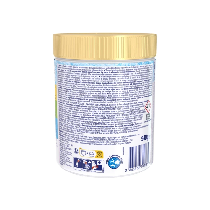 Wasbooster Vanish Oxi Action Whitening poeder 940g