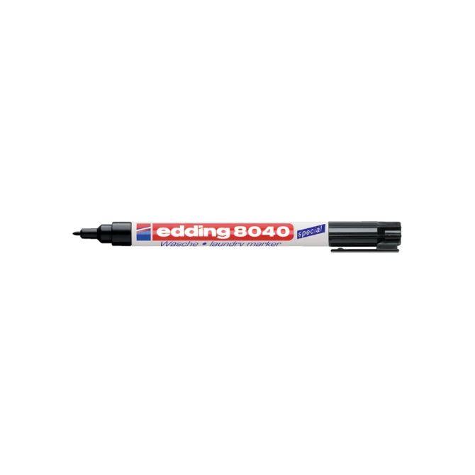 Wasgoedmarker edding 8040 rond 1mm zwart in blister
