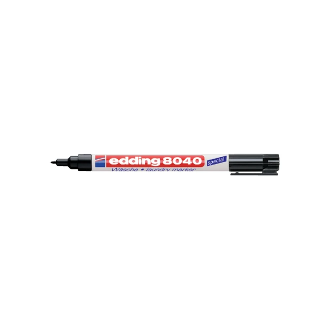 Wasgoedmarker edding 8040 rond 1mm zwart