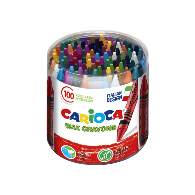 Waskrijt Carioca Maxi pot á 100 stuks assorti
