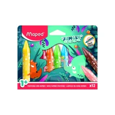 Waskrijt Maped Jungle Fever Jumbo set à 12 kleuren
