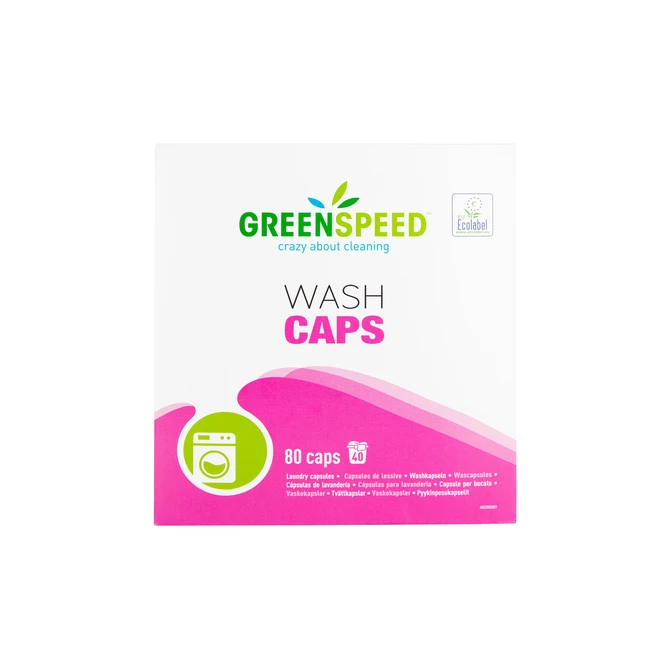 Wasmiddel Greenspeed Wash Caps universeel 80 stuks