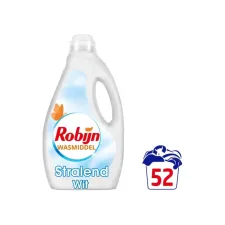 Wasmiddel Robijn vloeibaar 2,6L stralend wit 52 scoops