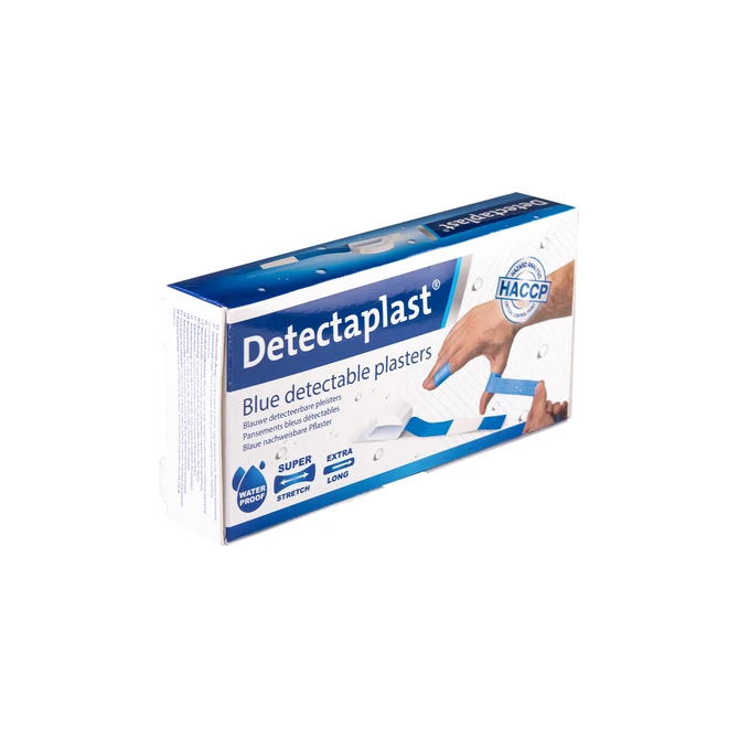 Waterafstotende blauwe pleister Detectaplast 180x20mm 100 stuks