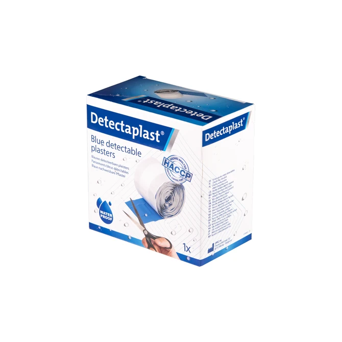 Waterafstotende blauwe pleister Detectaplast 6cmx5m