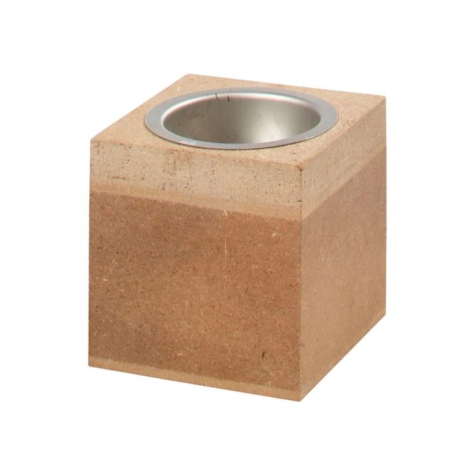 Waxinelichthouder Creativ Company 6x6x6cm MDF