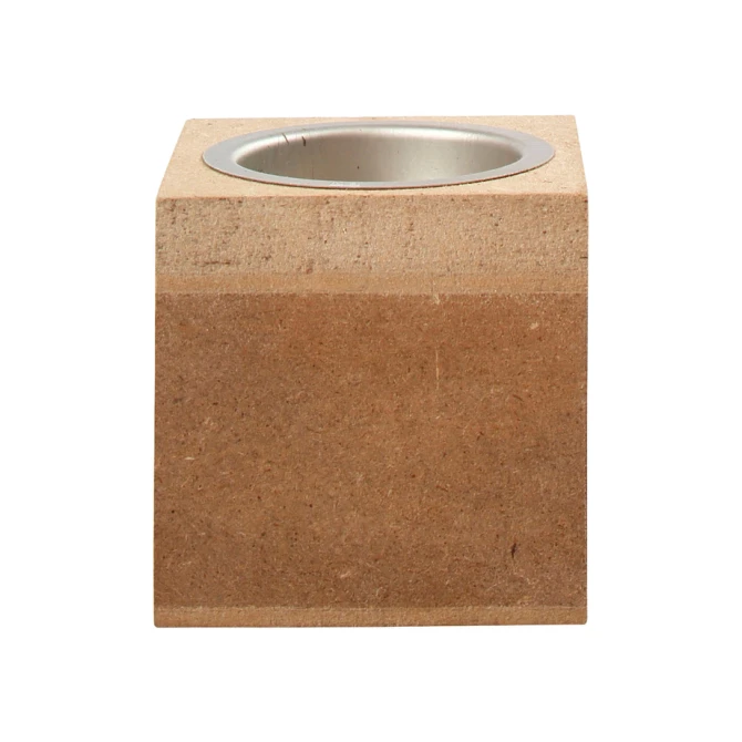 Waxinelichthouder Creativ Company 6x6x6cm MDF