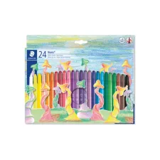 Waxpotlood Staedtler Norix twister set à 24 kleuren