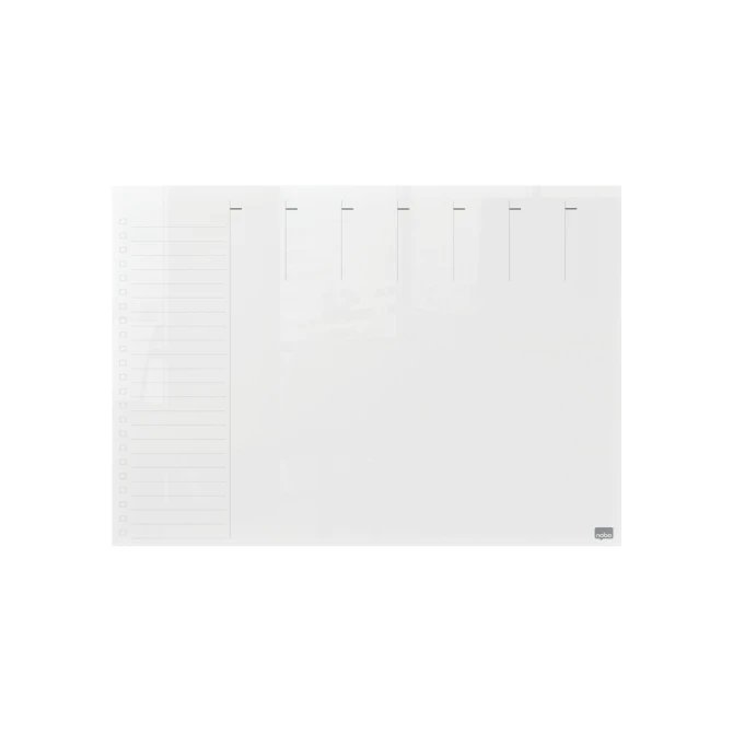 Weekplanner Nobo transparant acryl A4