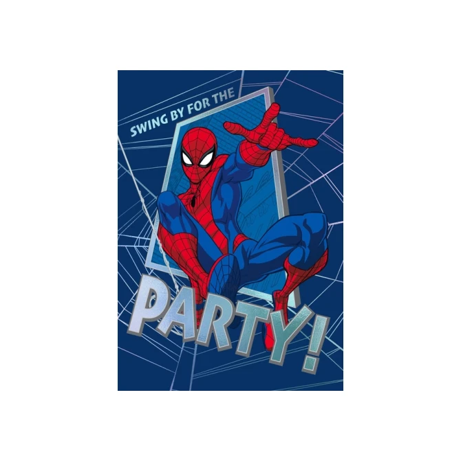 Wenskaart Hallmark uitnodiging Spiderman pak à 6 stuks