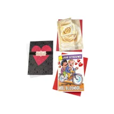 Wenskaart Paperclip huwelijksjubileum navulset à 6 stuks Wenskaart Paperclip huwelijksjubileum navulset à 6 stuks