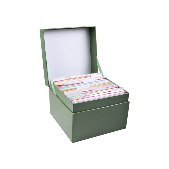 Wenskaartbox Paperclip inclusief 75 wenskaarten