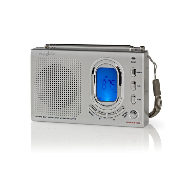 Wereldradio Nedis met wekker RDWR1000GY