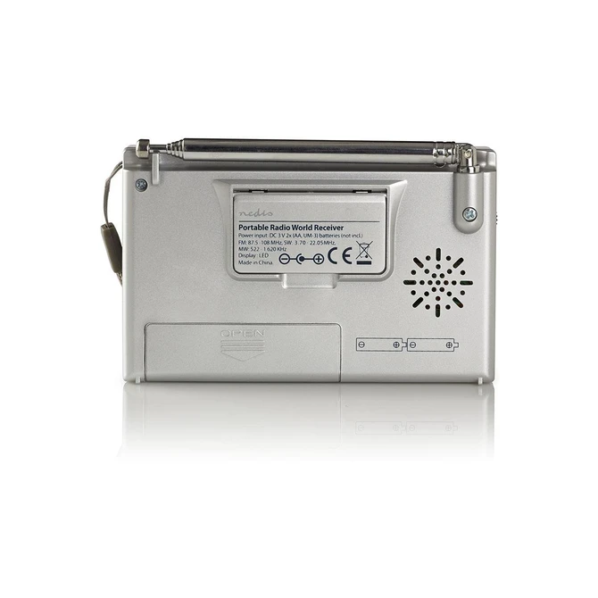Wereldradio Nedis met wekker RDWR1000GY