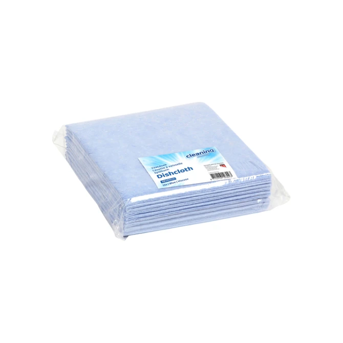 Werkdoek Cleaninq viscose 38x40cm blauw 10 stuks