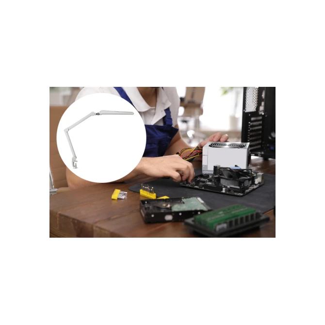 Werkpleklamp MAUL Craft LED tafelklem dimbaar wit