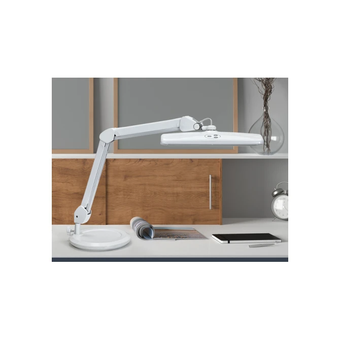 Werkpleklamp MAUL Intro LED dimbaar op voet wit