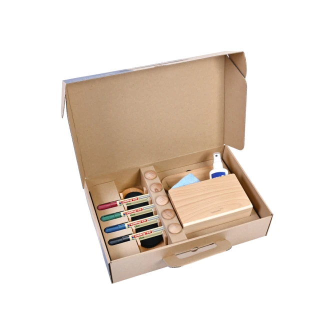 Whiteboard accessoire starter kit Legamaster WOODEN 17 stuks