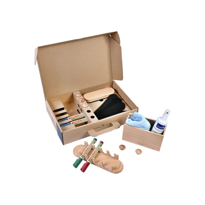 Whiteboard accessoire starter kit Legamaster WOODEN 17 stuks