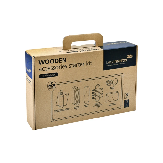 Whiteboard accessoire starter kit Legamaster WOODEN 17 stuks