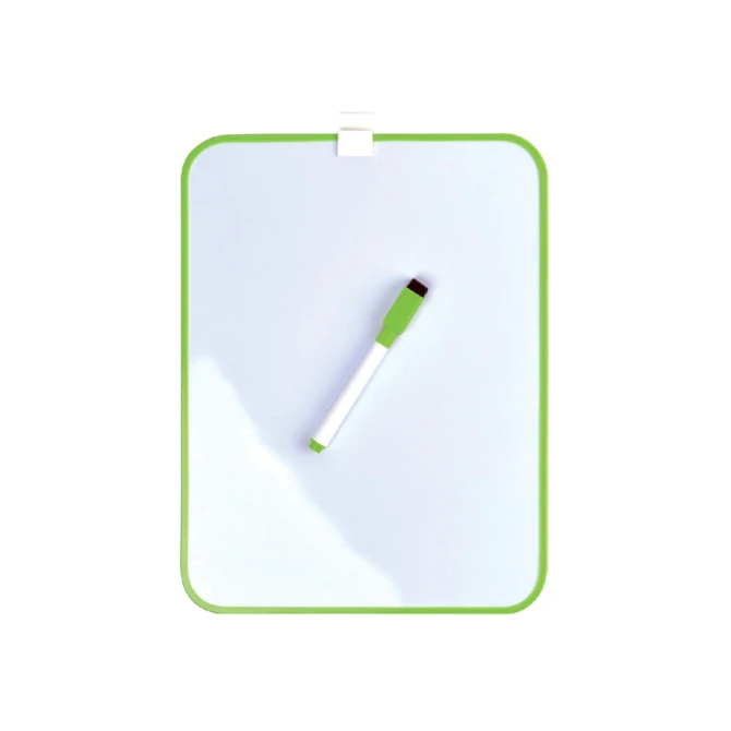 Whiteboard Desq 21.5x28cm + marker groen profiel