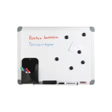 Whiteboard Desq 600x900mm in kunststof draagtas