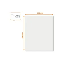 Whiteboard instant Nobo droog uitwisbare vellen wit 600x800mm Whiteboard instant Nobo droog uitwisbare vellen wit 600x800mm