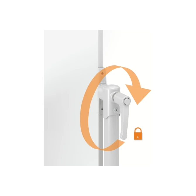 Whiteboard Nobo kantelbord mobiele 90x120cm staal