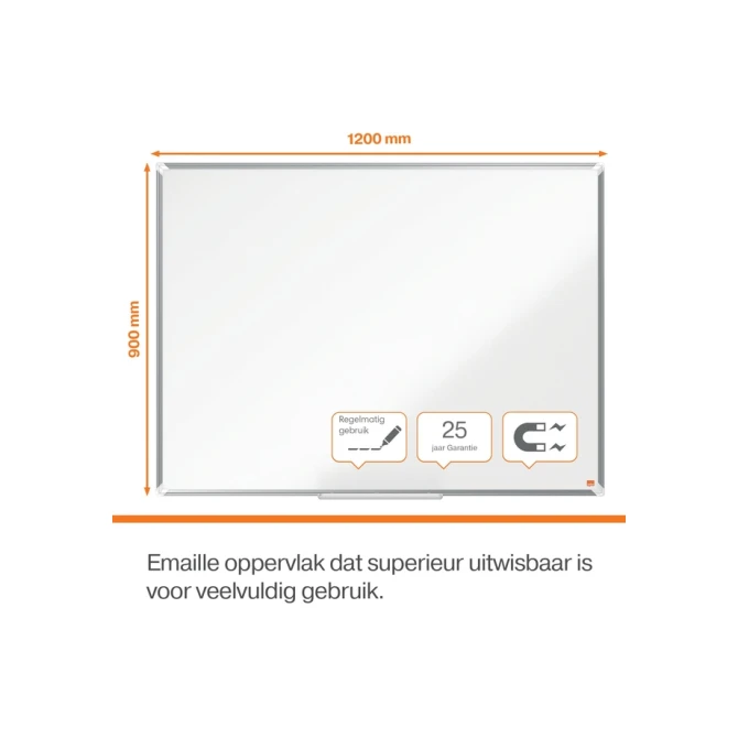 Whiteboard Nobo Premium Plus 90x120cm emaille