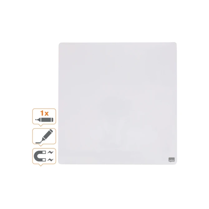 Whiteboard Nobo tegel 36x36cm wit magnetisch