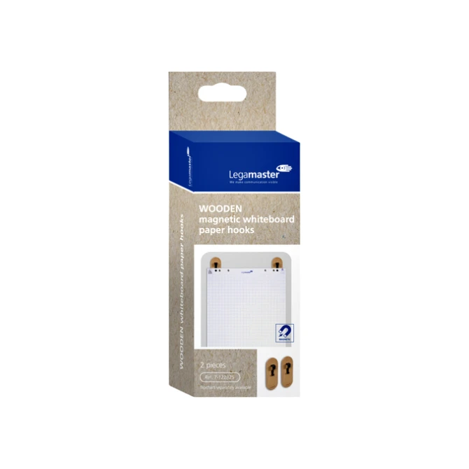 Whiteboard papierhaak Legamaster hout 2 stuks
