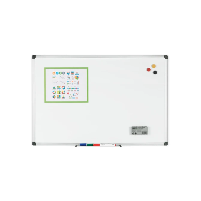 Whiteboard Quantore 90x120cm emaille magnetisch