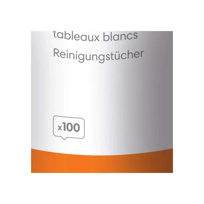 Whiteboard reinigingsdoekjes Nobo pot met 100 stuks