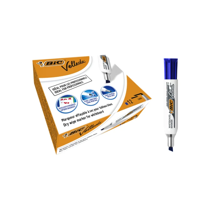Whiteboardmarker Bic Velleda 1781 schuin large blauw