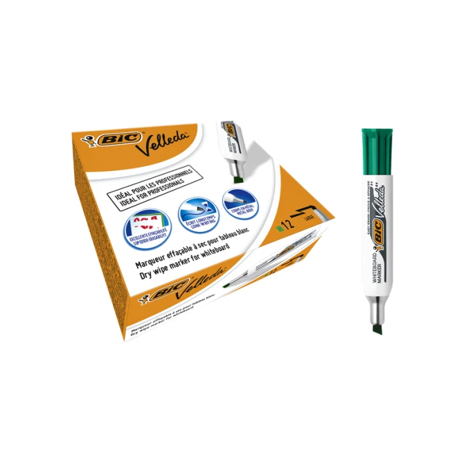 Whiteboardmarker Bic Velleda 1781 schuin large groen
