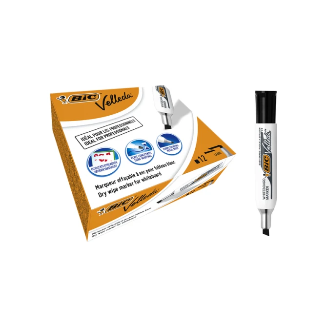 Whiteboardmarker Bic Velleda 1781 schuin large zwart
