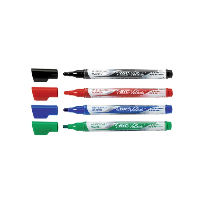 Whiteboardmarker Bic Velleda liquid rond medium blauw