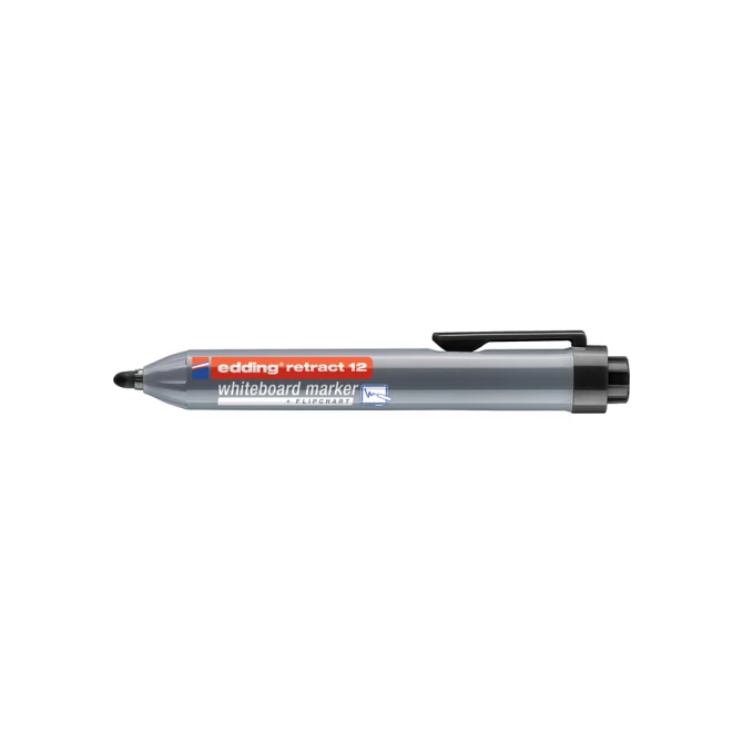 Whiteboardmarker edding 12 drukknop rond 1.5-3mm zwart