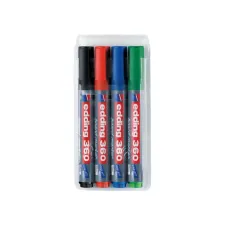 Whiteboardmarker edding 360 rond 1.5-3mm assorti set à 4 stuks