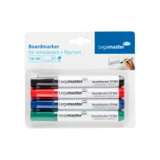 Whiteboardmarker Legamaster TZ 100 rond 1.5-3mm assorti blister à 4 stuks