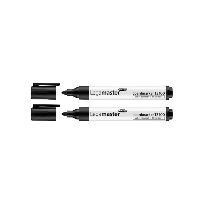 Whiteboardmarker Legamaster TZ 100 rond 1.5-3mm zwart blister à 2 stuks