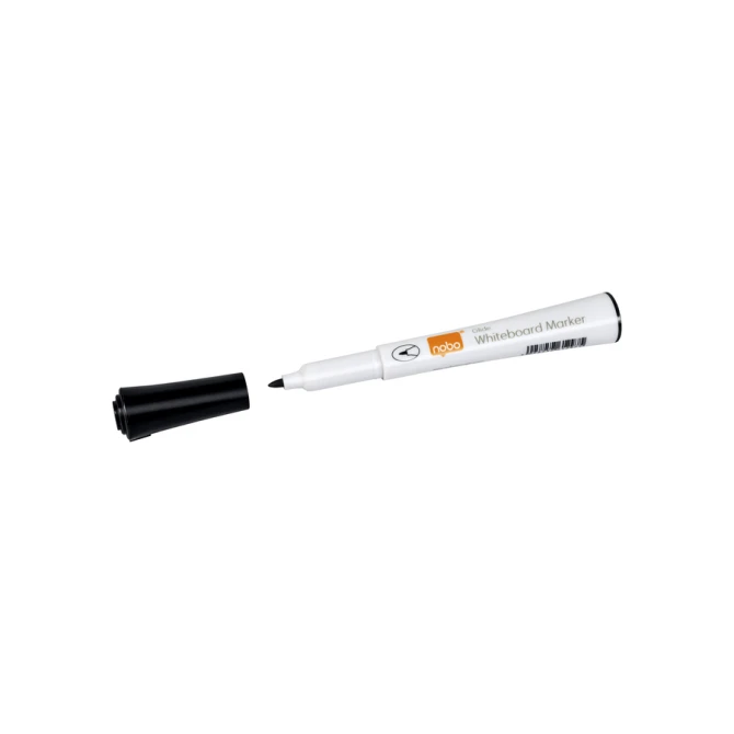 Whiteboardmarker Nobo Glide fijn zwart 1mm 4stuks