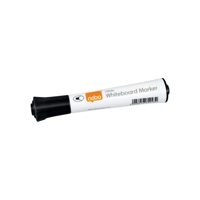 Whiteboardmarker Nobo Glide rond zwart 2mm