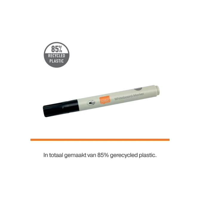 Whiteboardmarker Nobo ronde punt 3mm zwart
